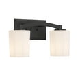 thumbnail image 3 of Matte Black Two Light Bathroom Vanity from the Whitney Collection, 3 of 5