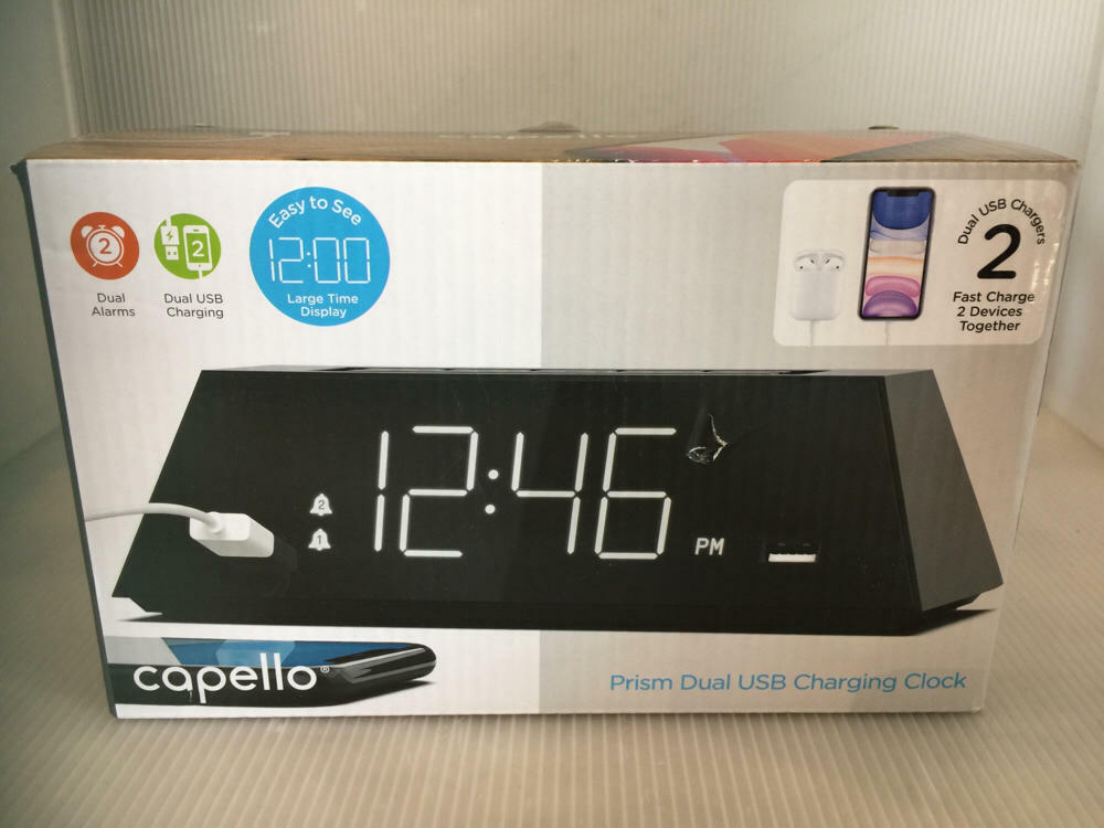 Prism Alarm Clock Black Capello