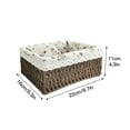 thumbnail image 4 of Sohindel Woven Handmade Cotton Grass Storage Baskets, 4 of 5
