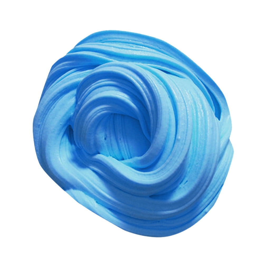 Baby Blue Fluffy slime 4oz Fluffy Floam stretchy Sensory Toy Stress Relief 