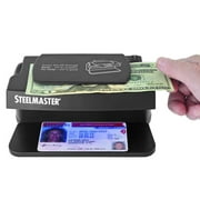 SteelMaster Counterfeit Bill Currency Detector Machine UV Ultraviolet Light Lamp for Fake ID and Money