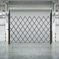 thumbnail image 3 of Single Folding Security Gate, 7.22' H x 7.5' W Folding Door Gate, Iron&Aluminum Alloy Accordion Security Gate, Flexible Expanding Security Gate, 180° Rolling Barricade Gate, 3 of 14