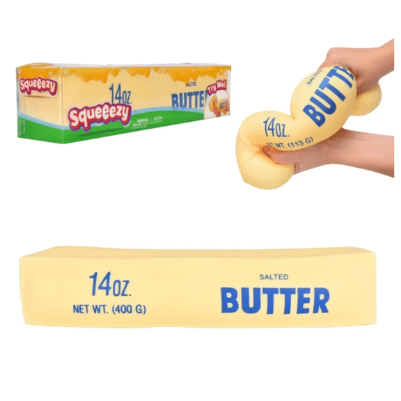 1pcs Butter Squishy Toys 14oz Large Size Butter Stick, Soft Slow Rebound Squeeze Toys Stress Relief Fidget Toys for Adults Kids Easter Gifts
