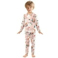 thumbnail image 6 of FORMRS Long Sleeve Top and Pants Pajama Set for Niños 2-Piece Sleepwear, Sizes 18M-8Y, Christmas Snowman, 6 of 6
