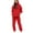 Red, variant on Womens CALIFORNIA City Zip Up Hoodie and Sweatpants Set Womens Sweatsuits Outfits 2 Piece Track Suits Jogging Suits Light Gray L