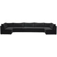 thumbnail image 1 of Meridian Furniture Jacob Black Velvet Modular Sectional, 1 of 4