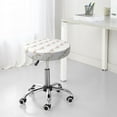 thumbnail image 7 of Bingfone Leopard Print Padded Round Bar Stool Cover Cushion with Elastic Fabric Round Chair Seat - Leopard Print, 7 of 7