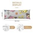 thumbnail image 3 of Lsque Cartoon Owls Body Pillow Case Cover,Ultra-Soft Microfiber Bed Pillow Cases 20x54 inches,Elegant Bedding,Breathable Durable Pillow Cover with Envelope Closure, 3 of 8