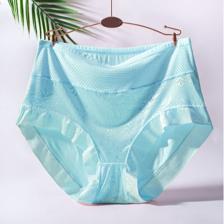 

Bessbest New Year Womens Plus Size Underwear Cotton Bikini Panties Lace Soft Hipster Panty Ladies Stretch Briefs