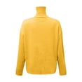 thumbnail image 5 of Women'S Sweaters, High Neck Sweaters for Women, Solid Color Ribbed Knit, Lightweight Pullover for Comfort, 5 of 5