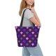 thumbnail image 2 of Disketp Purple Mardi Gras for Women’s Casual Shoulder Tote Bag Cross-body Handbags for Shopping, Travel and Daily Use, 2 of 6