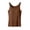 Brown, variant on Women's Plus Size Tank Tops, Sleeveless Soft Summer Casual Padded Camisoles Navy Size 3XL