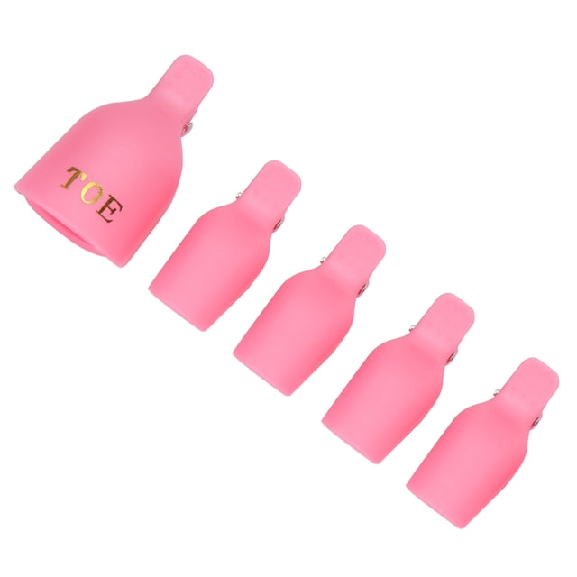 Clip Para Quitar Esmalte De Uñas Con Tapa Para Remojo De Gel Uv, 5 Uds. ANGGREK Otros