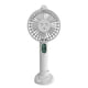 thumbnail image 1 of Compañero de enfriamiento personal para llevar Ventilador de mano portátil de 3 velocidades con soporte de 2000 mAh, color blanco, 1 of 5