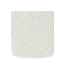 Aspen Creative 31064 Transitional Drum (Cylinder) Shaped Spider Construction Lamp Shade in White, 8" wide (8" x 8" x 8")