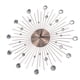 thumbnail image 3 of Reloj de pared grande de oro rosa con diseño de cielo estrellado, silencioso, de alta precisión y amplia aplicabilidad. Requiere batería AA., 3 of 14