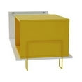 thumbnail image 4 of Manhattan Comfort Boden 17.52" End Table with 2 Shelves in White and Yellow (97AMC128), 4 of 5