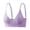 Purple, variant on Women Soft Comfy Adjustable Wireless Push Up Bra Full Coverage No Underwire Seamless Strech Supportive Sports Bras Casual S-4XL