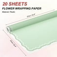 thumbnail image 2 of Uxcell Gift Bouquet Wrapping Paper, Waterproof Flower Wrapping Paper for Wedding DIY Packaging Craft Green, 2 of 7