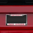 thumbnail image 3 of Detroit Hockey Red-Wing's Chrome Metal - Set of 2 - Laser Cut License Plate Frames, 3 of 6