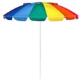 thumbnail image 1 of Costway Sombrilla de Playa Parasol Regulable con Protección Solar UPF50+ Inclinable Portátil de Exterior Jardín Color Iris 2,2 x 2,45 m, 1 of 9