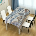 thumbnail image 4 of Yayeee Tablecloths 60" x 90" Rectangle Wrinkle Resistant Party Table Cover, Blue Snowy Mountain, 4 of 8
