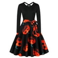 thumbnail image 1 of WILLBEST Robes pour Femmes Vintage Manches Longues Soirée Bal Robe Longue, 1 of 6