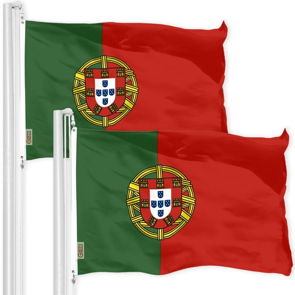 Portugal Portuguese Flag 3x5FT 2-Pack 150D Printed Polyester By G128