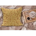 thumbnail image 2 of Tribal Fluffy Throw Pillow Cushion Cover, Art with Quirky Forms Abstract Cultural Design, Decorative Square Accent Pillow Case, 18" x 18", Sand Brown Ginger, by Ambesonne, 2 of 5
