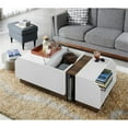 thumbnail image 4 of Bowery Hill Contemporary Wood Coffee Table in White, 4 of 6
