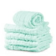 thumbnail image 5 of 6-Layer Cotton Gauze Washcloths The six-layer all-cotton gauze handkerchief is green, 5 of 6
