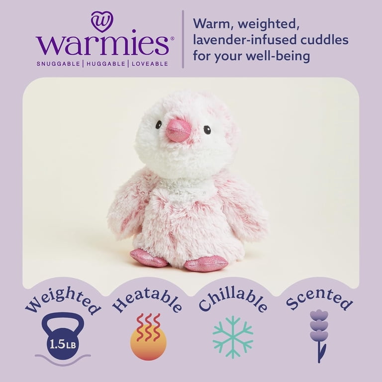 Warmies 13" Pink Penguin Heated Stuffed Animal photo 3