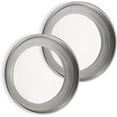 thumbnail image 4 of 12 PCS Wide Mouth Mason Jar Lids, Wide Mouth Mason Bands, Canning Rings (70mm,Silver,Bands), 4 of 6