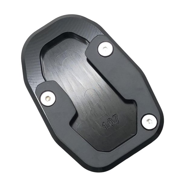 Placa de ampliación de soporte lateral de motocicleta aleación de aluminio para Negro Cola Placa de soporte