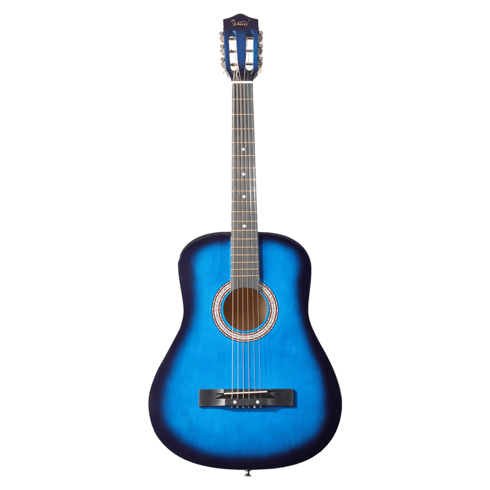 Tcbosik Beginner Acoustic Classical Guitar, 38 inch Guitar Bundle Kit for Adult Youth with Bag, Strap, Tuner, Capo, Picks and Strings, Blue