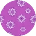 thumbnail image 1 of Ahgly Company Tapis Rond Lavable en Machine Intérieur Transitionnel Fuchsia Ou Magenta Violet, 5 Pieds Rond, 1 of 7