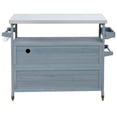 thumbnail image 4 of Yesfashion Portable Outdoor Grill Prep Table With Storage, Stainless Steel Tabletop, Spice Rack, Internal Storage Racks, 4 Locking Wheels Mobile Kitchen Storage Islands, 4 of 9