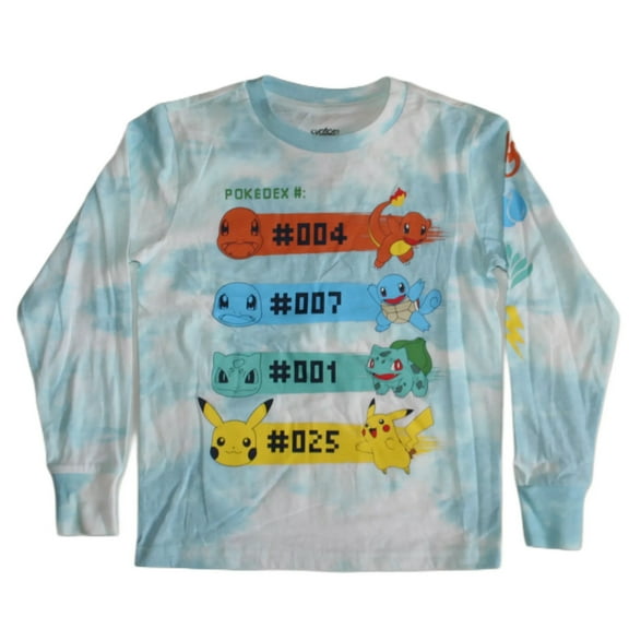 Pokemon Pokedex Character Long Sleeve Graphic Print Little Boy's T-Shirt - Size XXS (4-5)