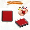 thumbnail image 2 of Uxcell 6Pcs Finger Ink Pad for Rubber Stamps Craft, 1.3" Washable Pigment Ink Pad Stamps for Footprint Handprint Stamping Paper Wood Fabric Scrapbooking, Red, 2 of 6
