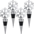 thumbnail image 1 of 4 tapones de vino con forma de copo de nieve, para Navidad, para vino, bebidas, cerveza, decorativos, 1 of 5