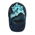 thumbnail image 2 of Kdxio Unisex Undersea Shark Pattern Baseball Cap Unisex Washed Classic Adjustable Hat, 2 of 5