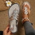 thumbnail image 3 of Sandales pour Femmes 2025 Pantoufles Cool Femme Sandales Souples Confort pour Femmes Semelle Antidérapante Porter Sandales de Douche Femmes Résistantes Plates Tongs de Plage Sandales pour Femmes Sandales pour Dame Femmes, 3 of 7