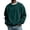Green, variant on Men's Crew Neck Long Sleeve Solid Sweatshirt Lightweight Casual Pullover Comfortable Basic Top for Fall Winter Everyday Wear and Weekend Outings Red M