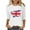 White, variant on WREESH Womens Great Britain Uk Flag T-Shirts Casual 3/4 Sleeve T-Shirts Round Neck Tunic Tops Basic Graphic Tees Loose Pullover Blouses Red
