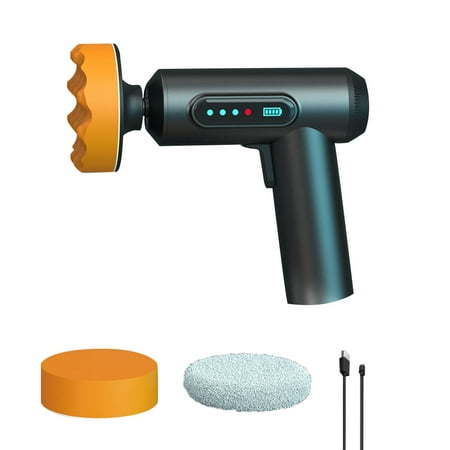 

Dcenta 2000RPM Handheld Portable Cordless Car Polishing Machine Electric Car Polisher Multi-function Scratch Repairs Polishing Machine with 3 Polishing Pads