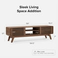 thumbnail image 2 of mopio Ensley TV Stand, Mid-Century Modern Television Stand for 55/60/65 inch TV, Farmhouse Entertainment Center with Storage, Media Console Credenza Table for Living Room, Bedroom (Walnut, 59"), 2 of 7