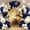 Navy Blue Gold, variant on Emerald Green and Gold Balloons Arch Kit, Double Stuffed Dark Hunter Forest Green Pearl Sand White Metallic Gold Balloons for Wedding First Communion Birthday Graduation Party Decorations