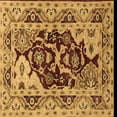 thumbnail image 1 of Ahgly Company Indoor Square Oriental Brown Industrial Area Rugs, 4' Square, 1 of 4