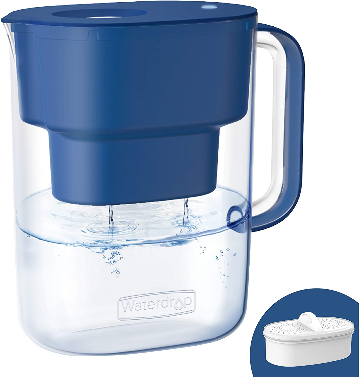 Waterdrop 10Cup NSF Certified Water Filter Pitcher with 1 Filter