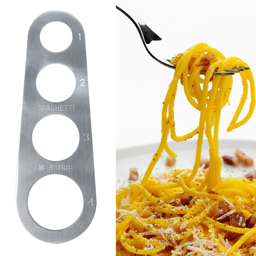 EECOO Stainless Spaghetti Ruler,Spaghetti Ruler,1Pc Stainless Steel Spaghetti Measurer Measuring Tool 4 Serving Portion Cooking Pasta Ruler